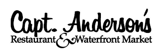 CAPT. ANDERSON'S RESTAURANT & WATERFRONT MARKET logo