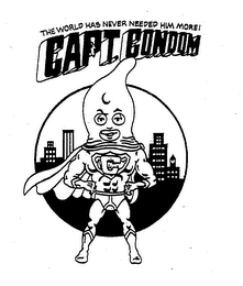 CAPT. CONDOM THE WORLD HAS NEVER NEEDED HIM MORE] logo