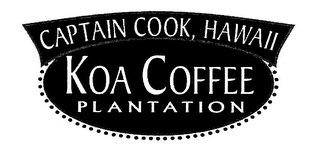 CAPTAIN COOK, HAWAII KOA COFFEE PLANTATION logo