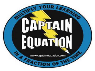 CAPTAIN EQUATION MULTIPLY YOUR LEARNING IN A FRACTION OF THE TIME WWW.CAPTAINEQUATION.COM logo