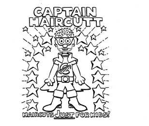 CAPTAIN HAIRCUTT HAIRCUTS JUST FOR KIDS ! logo