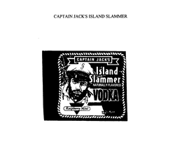 CAPTAIN JACK'S ISLAND SLAMMER NATURALLY FLAVORED VODKA RASPBERRY MINT logo