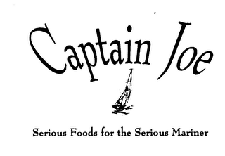 CAPTAIN JOE SERIOUS FOODS FOR THE SERIOUS MARINER logo