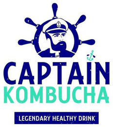 CAPTAIN KOMBUCHA LEGENDARY HEALTHY DRINK logo