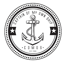 CAPTAIN OF MY OWN SHIP COMOS EST.1985 logo