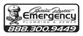 CAPTAIN ROOTER EMERGENCY PLUMBING & SEWER 888.300.9449 logo