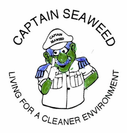 CAPTAIN SEAWEED CAPTAIN SEAWEED LIVING FOR A CLEANER ENVIRONMENT logo