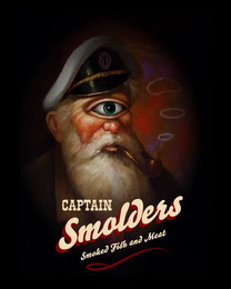 CAPTAIN SMOLDERS SMOKED FISH AND MEAT O logo