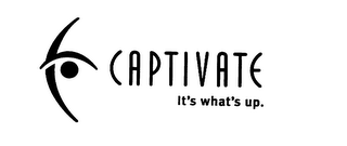 CAPTIVATE IT'S WHAT'S UP logo