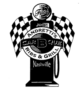 CAR B QUE ANDRETTI'S RIBS & GRILL JOHN NASHVILLE FUEL logo