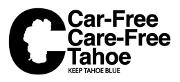 CAR-FREE CARE-FREE TAHOE KEEP TAHOE BLUE logo
