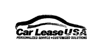 CAR LEASE USA PERSONALIZED SERVICE CUSTOMIZED SOLUTIONS logo