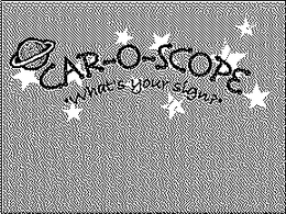 CAR-O-SCOPE "WHAT'S YOUR SIGN? logo