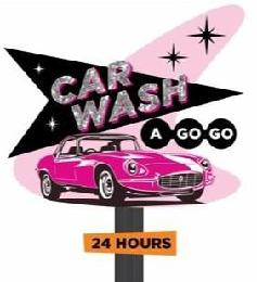 CAR WASH A GO GO 24 HOURS logo