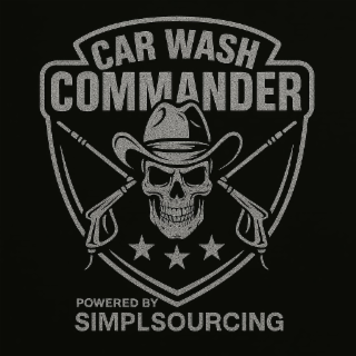 CAR WASH COMMANDER POWERED BY SIMPLSOURCING logo