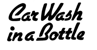 CAR WASH IN A BOTTLE logo