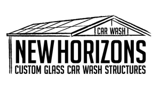 CAR WASH NEW HORIZONS CUSTOM GLASS CAR WASH STRUCTURES logo