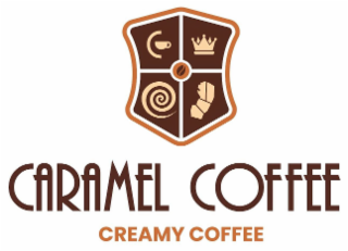 CARAMEL COFFEE CREAMY COFFEE logo