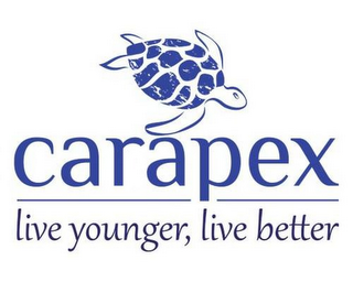 CARAPEX LIVE YOUNGER, LIVE BETTER logo