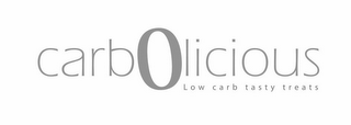 CARB0LICIOUS LOW CARB TASTY TREATS logo