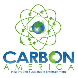 CARBON AMERICA HEALTHY AND SUSTAINABLE ENTERTAINMENT logo