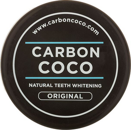 CARBON COCO NATURAL TEETH WHITENING ORIGINAL WWW.CARBONCOCO.COM logo