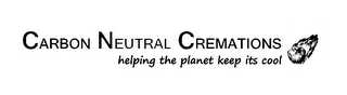 CARBON NEUTRAL CREMATIONS HELPING THE PLANET KEEP ITS COOL logo