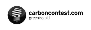 CARBONCONTEST.COM GREEN IS GOLD logo