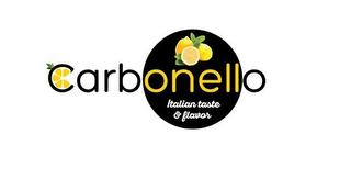 CARBONELLO ITALIAN TASTE & FLAVOR logo