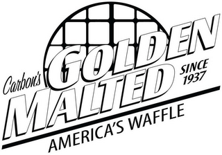 CARBON'S GOLDEN MALTED AMERICA'S WAFFLESINCE 1937 logo