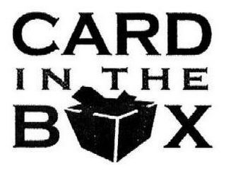 CARD IN THE B X logo