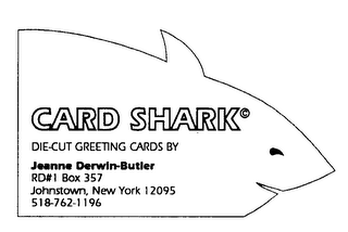 CARD SHARK DIE-CUT GREETING CARDS BY logo