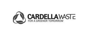 CARDELLA WASTE FOR A GREENER TOMORROW logo