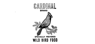 CARDINAL BRAND SPECIALLY PREPARED WILD BIRD FOOD logo