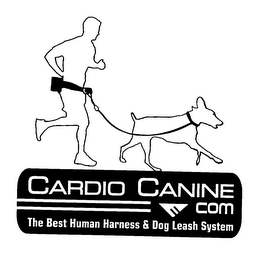 CARDIO CANINE.COM THE BEST HUMAN HARNESS & DOG LEASH SYSTEM logo