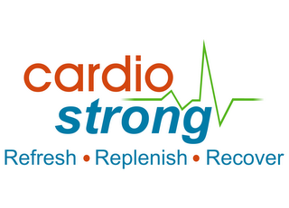 CARDIO STRONG REFRESH· REPLENISH· RECOVER logo