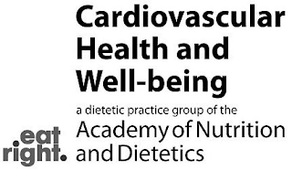 CARDIOVASCULAR HEALTH AND WELL-BEING A DIETETIC PRACTICE GROUP OF THE ACADEMY OF NUTRITION AND DIETETICS EAT RIGHT. logo