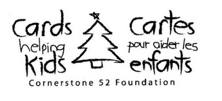 CARDS HELPING KIDS CARTES POUR AIDER LES ENFANTS CORNERSTONE 52 FOUNDATION logo