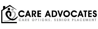 CARE ADVOCATES CARE OPTIONS. SENIOR PLACEMENT logo