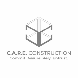 C.A.R.E. CONSTRUCTION COMMIT. ASSURE. RELY. ENTRUST. logo