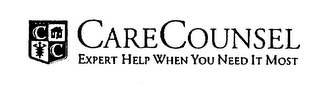 CARE COUNSEL EXPERT HELP WHEN YOU NEED IT MOST logo