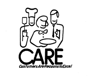 CARE CUSTOMERS ARE REASONS TO EXCEL logo