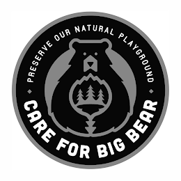 CARE FOR BIG BEAR PRESERVE OUR NATURAL PLAYGROUND logo