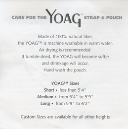 CARE FOR THE YOAG STRAP & POUCH logo