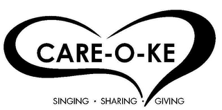 CARE-O-KE SINGING · SHARING · GIVING logo