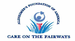 CARE ON THE FAIRWAYS ALZHEIMER'S FOUNDATION OF AMERICA logo