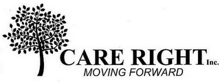 CARE RIGHT INC. MOVING FORWARD logo