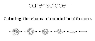 CARE SOLACE CALMING THE CHAOS OF MENTAL HEALTH CARE. logo