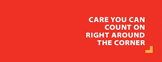CARE YOU CAN COUNT ON RIGHT AROUND THE CORNER logo