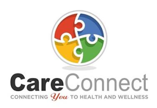 CARECONNECT CONNECTING YOU TO HEALTH AND WELLNESS logo